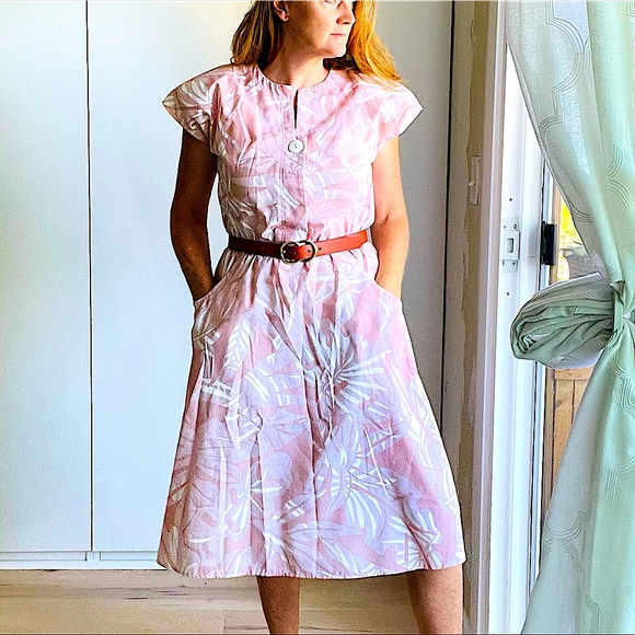 Vintage Dresses & Skirts - Summer Dress Vintage 80s Dress, Pink Pastel M